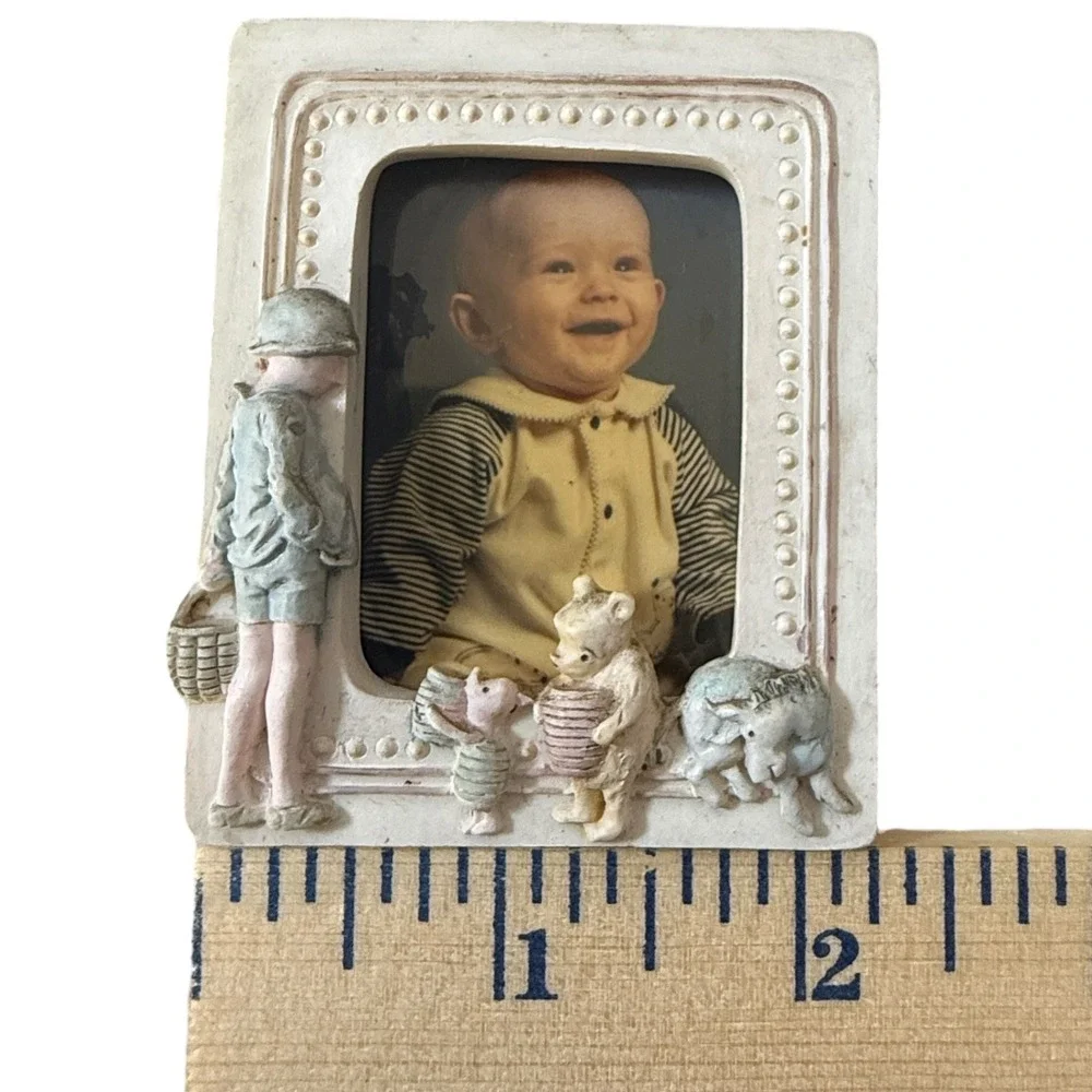 Vintage Charpente‎ Disney Winnie the Pooh Piglet Tigger Eeyore Photo Frame Baby